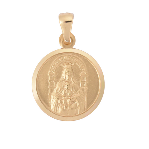 18Kt Lady of Coromoto Medal 15mm/0.59in