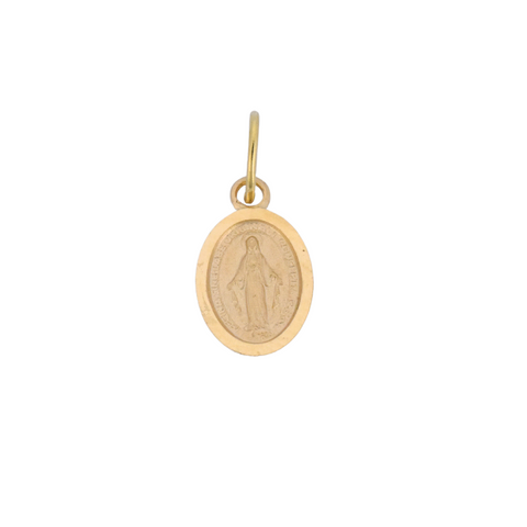 18Kt Miraculous Oval Medal